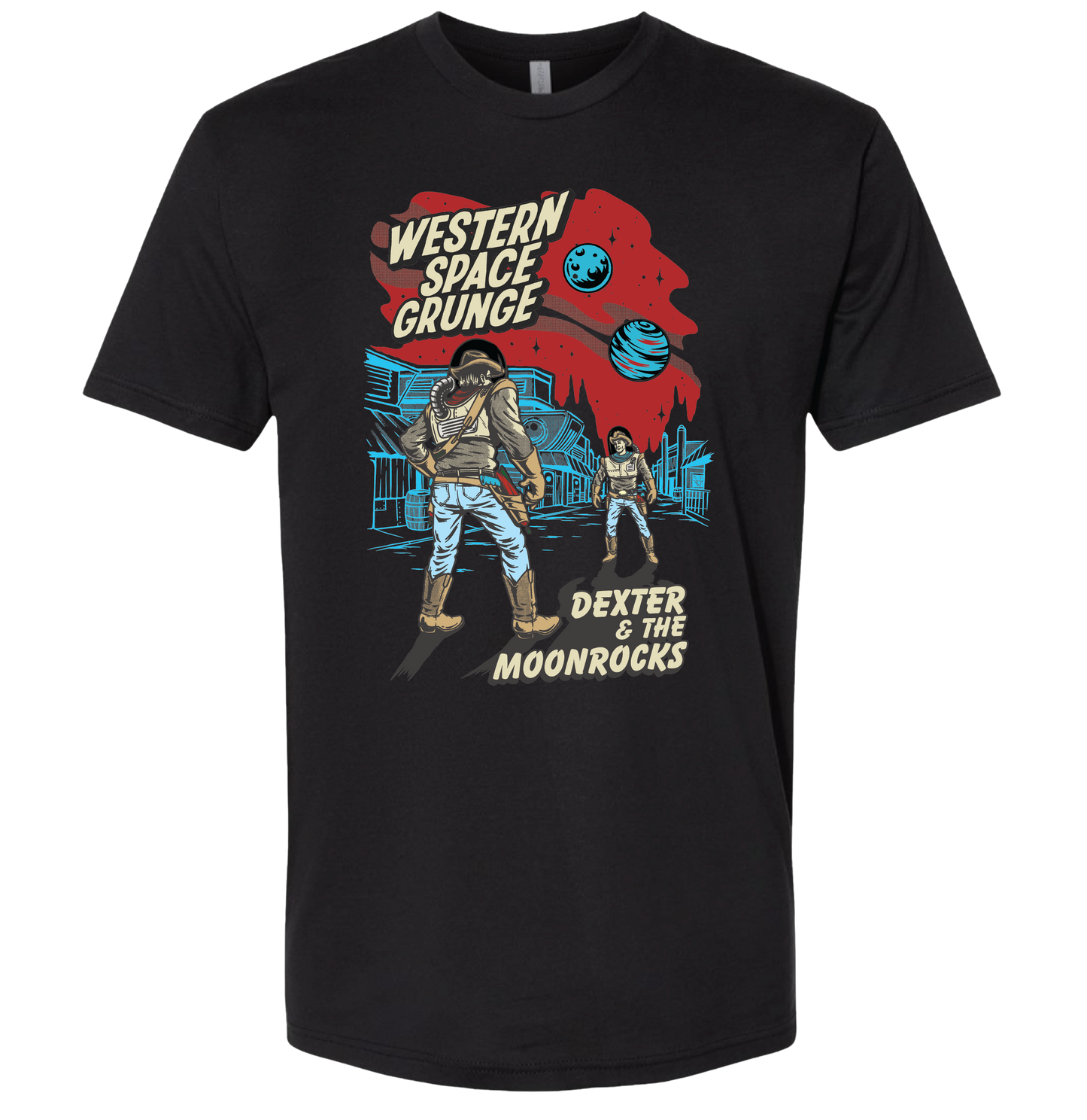 Western Space Grunge T Shirt