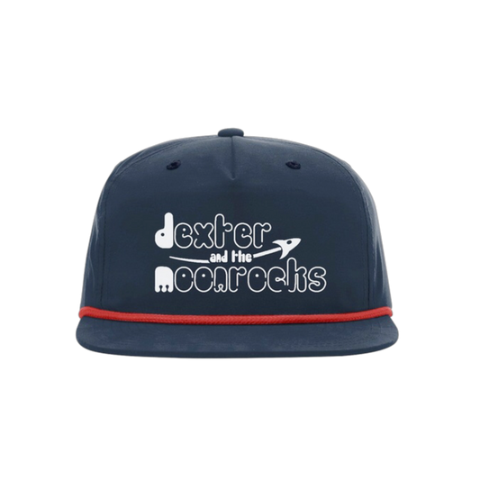 Dexter Hat - Navy Blue & Red